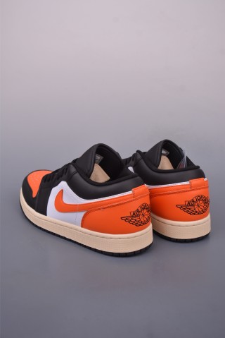 Air Jordan 1 Low 'Black / White / Orange' view 2