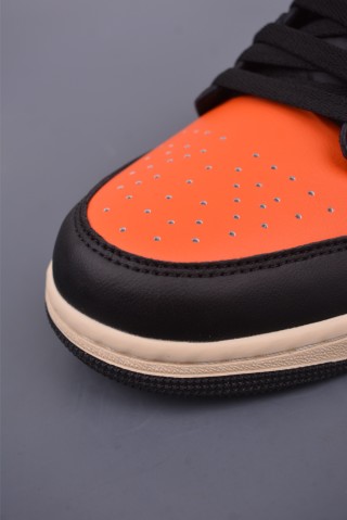 Air Jordan 1 Low 'Black / White / Orange' view 6