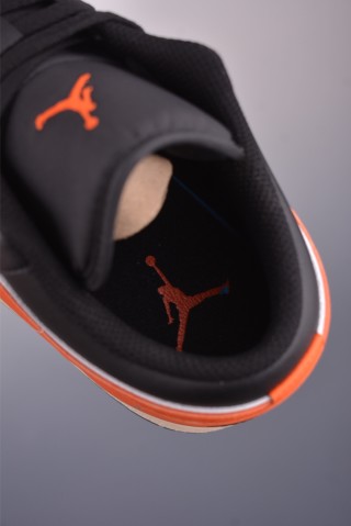 Air Jordan 1 Low 'Black / White / Orange' view 9