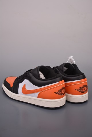 Air Jordan 1 Low 'Black / White / Orange' view 2
