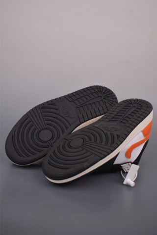 Air Jordan 1 Low 'Black / White / Orange' view 3