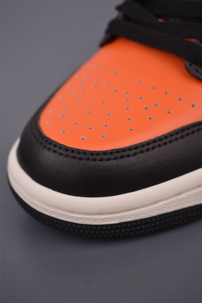 Air Jordan 1 Low 'Black / White / Orange' view