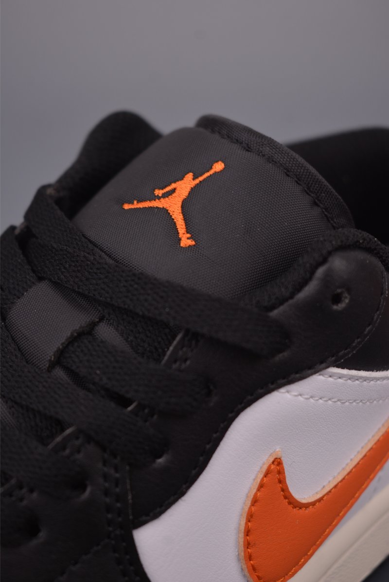 Air Jordan 1 Low 'Black / White / Orange' view