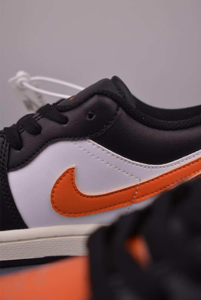 Air Jordan 1 Low 'Black / White / Orange' view
