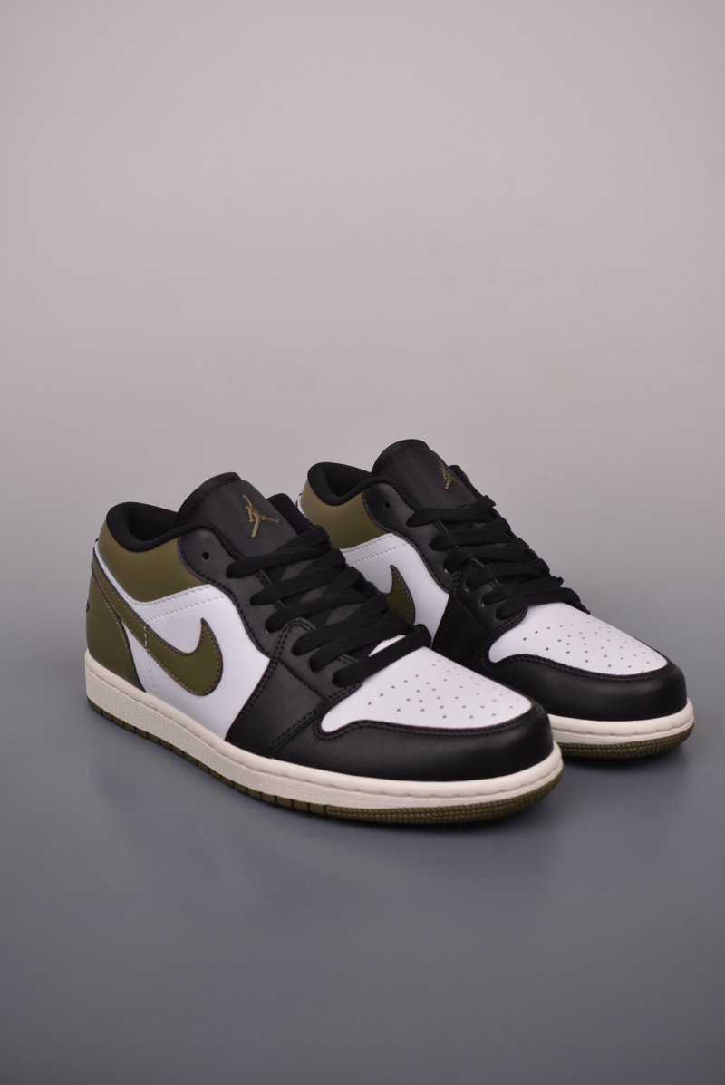 Air Jordan 1 Low 'Black / White / Green'