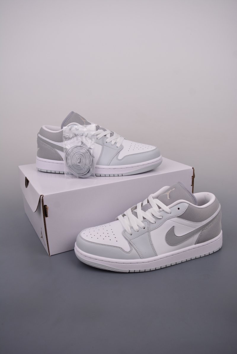 Air Jordan 1 Low 'White / Grey' view