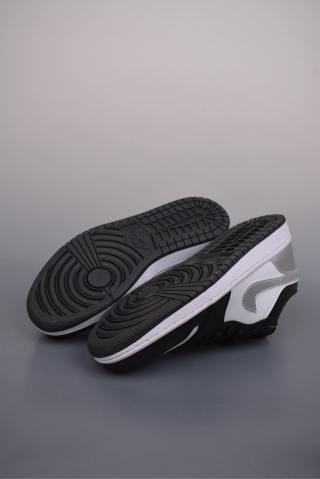 Air Jordan 1 Low 'Black / White / Silver' view 3