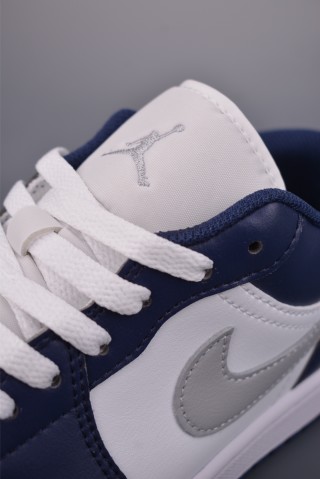 Air Jordan 1 Low 'White / Blue' view 7