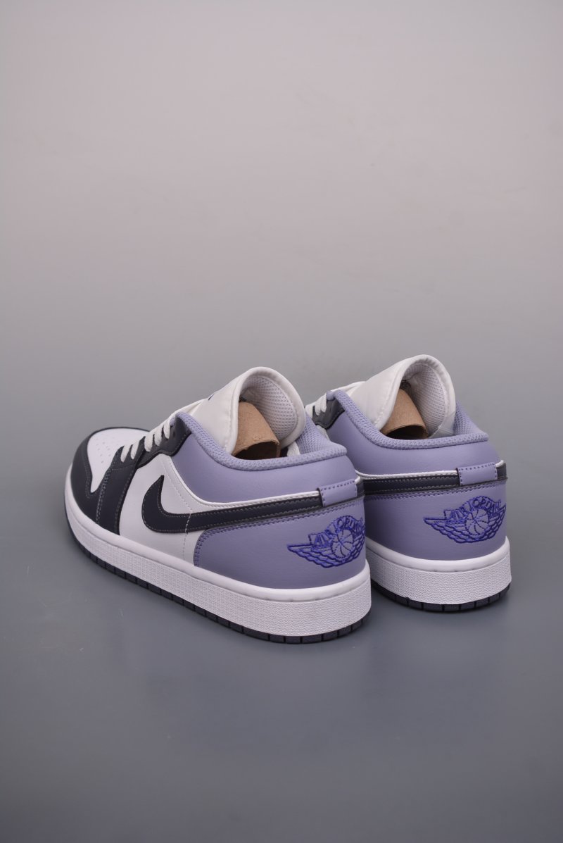 Air Jordan 1 Low 'White / Purple' view