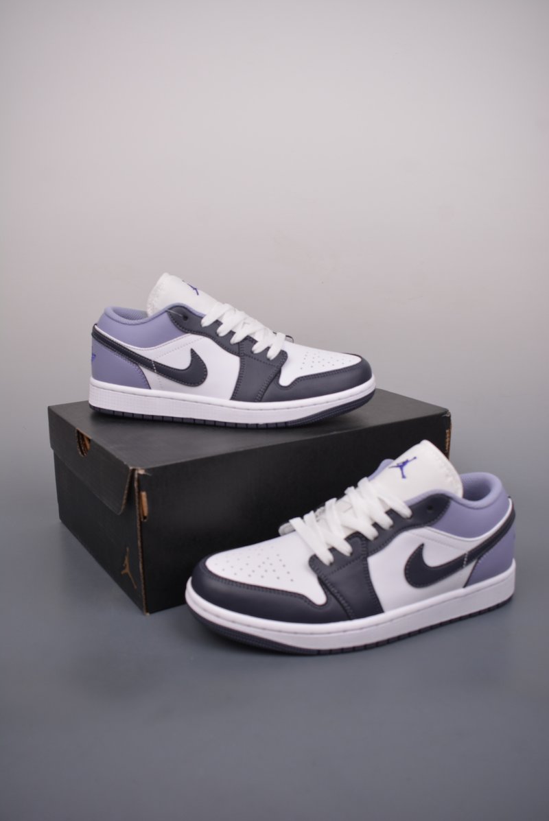 Air Jordan 1 Low 'White / Purple' view