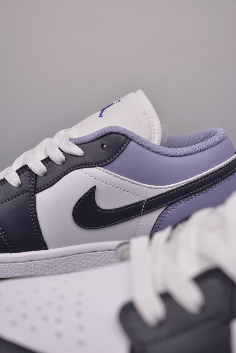 Air Jordan 1 Low 'White / Purple' view