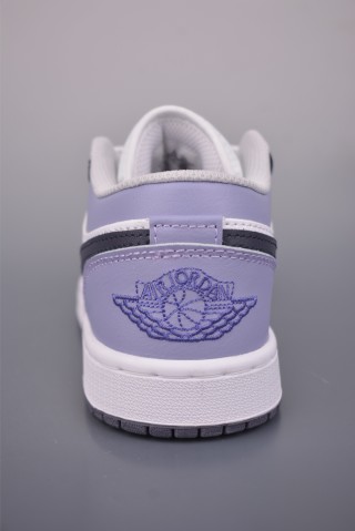 Air Jordan 1 Low 'White / Purple' view 4