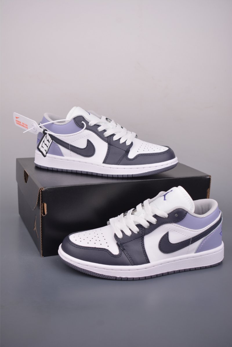 Air Jordan 1 Low 'White / Purple' view