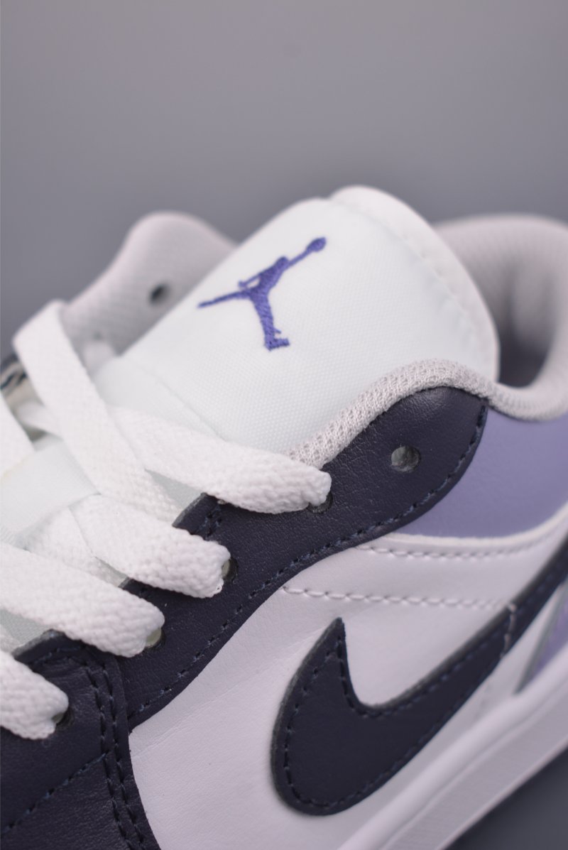 Air Jordan 1 Low 'White / Purple' view