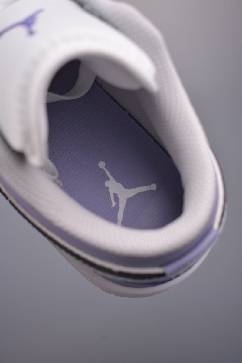Air Jordan 1 Low 'White / Purple' view