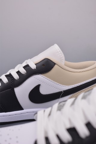 Air Jordan 1 Low 'Black / White / Yellow' view 8