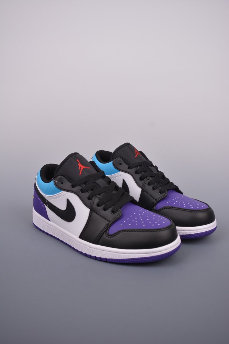 Air Jordan 1 Low 'White / Black / Purple'