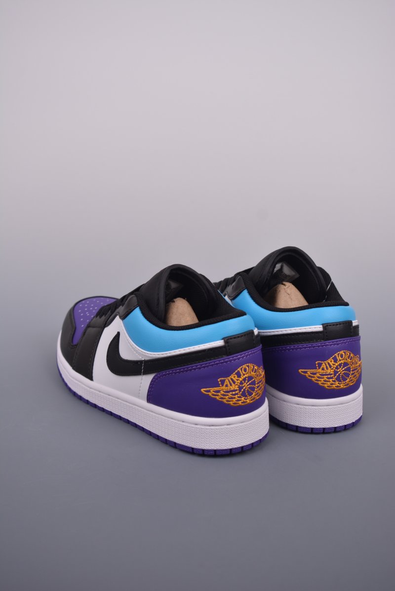 Air Jordan 1 Low 'White / Black / Purple' view