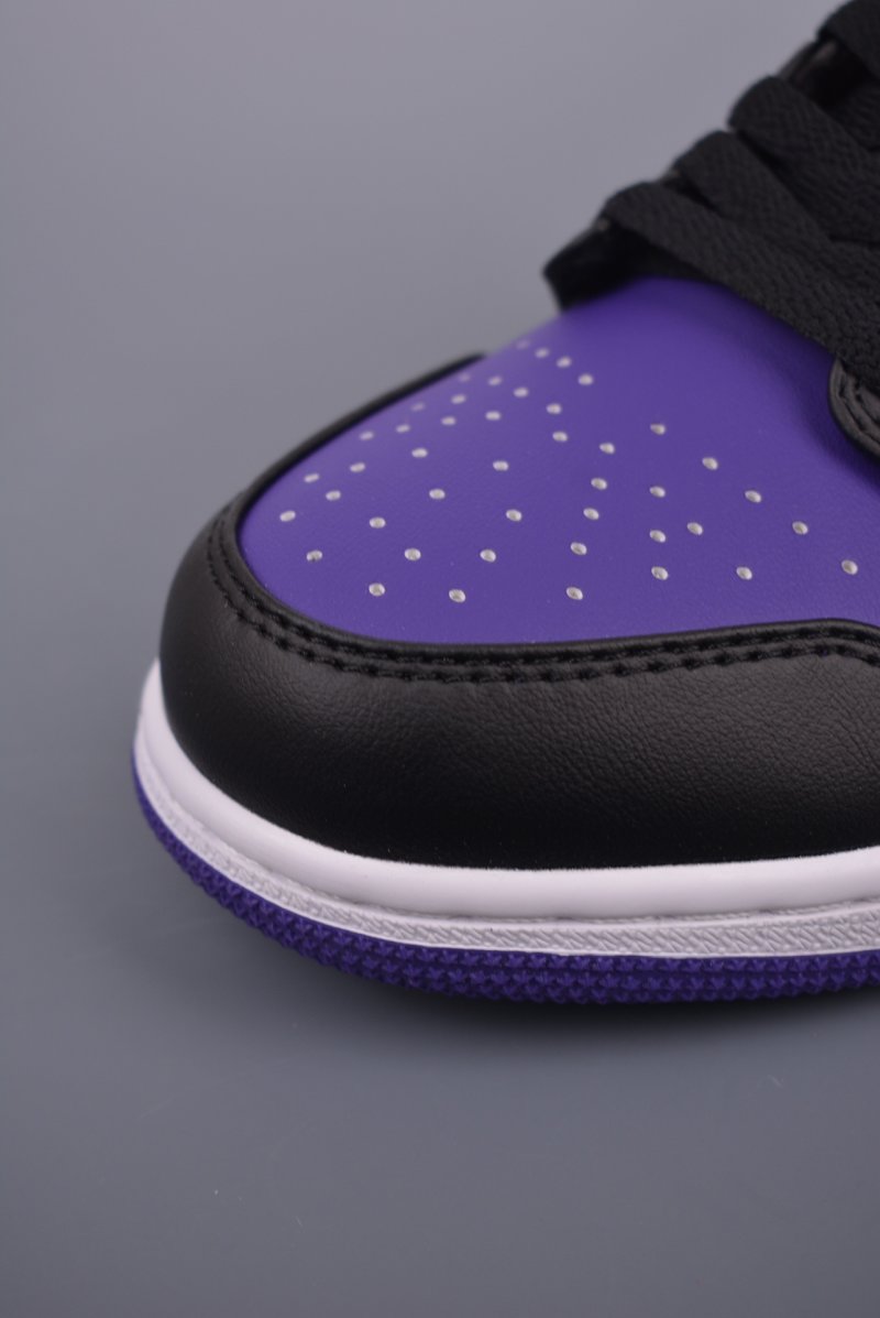 Air Jordan 1 Low 'White / Black / Purple' view
