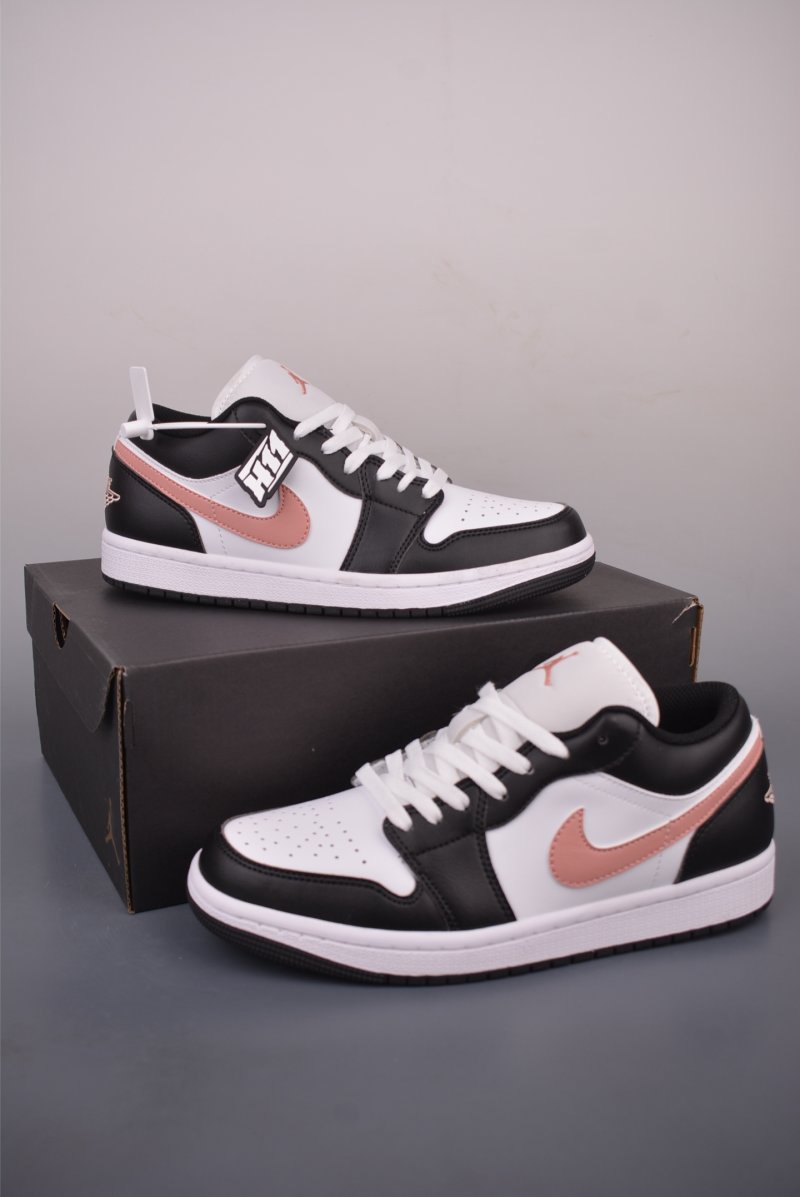 Air Jordan 1 Low 'Black / Pink' view