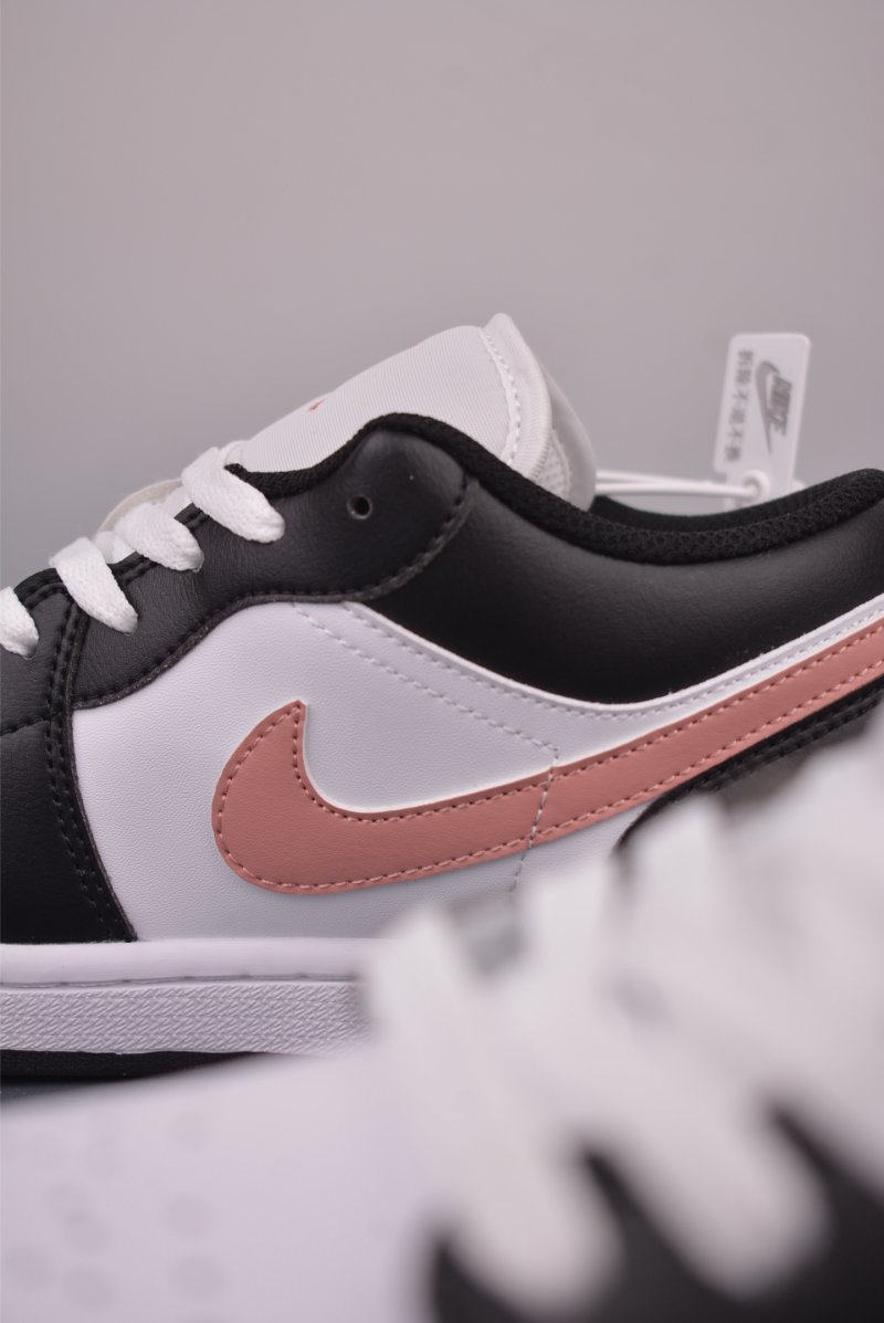 Air Jordan 1 Low 'Black / Pink' view