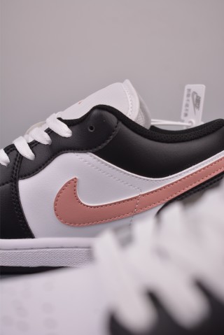 Air Jordan 1 Low 'Black / Pink' view 8