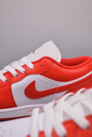 Air Jordan 1 Low 'White / Red' view 8