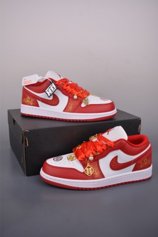 Air Jordan 1 Low 'Red' view 5