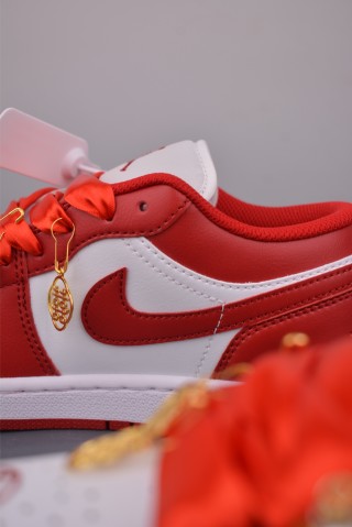Air Jordan 1 Low 'Red' view 8