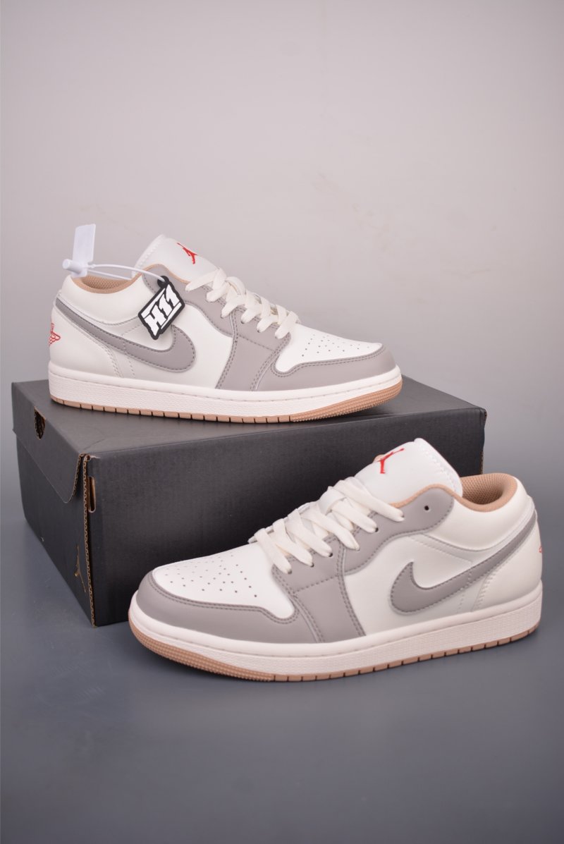 Air Jordan 1 Low 'Grey / Beige' view