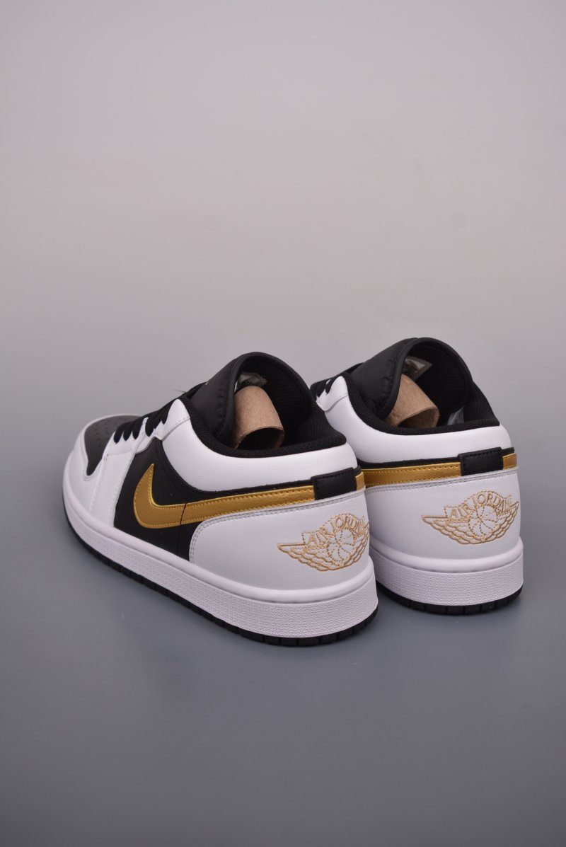 Air Jordan 1 Low 'White / Black / Gold' view