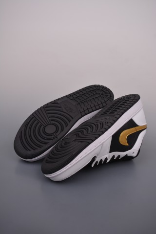 Air Jordan 1 Low 'White / Black / Gold' view 3
