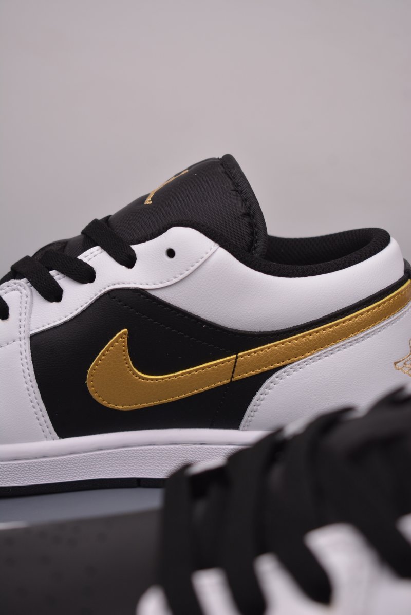 Air Jordan 1 Low 'White / Black / Gold' view