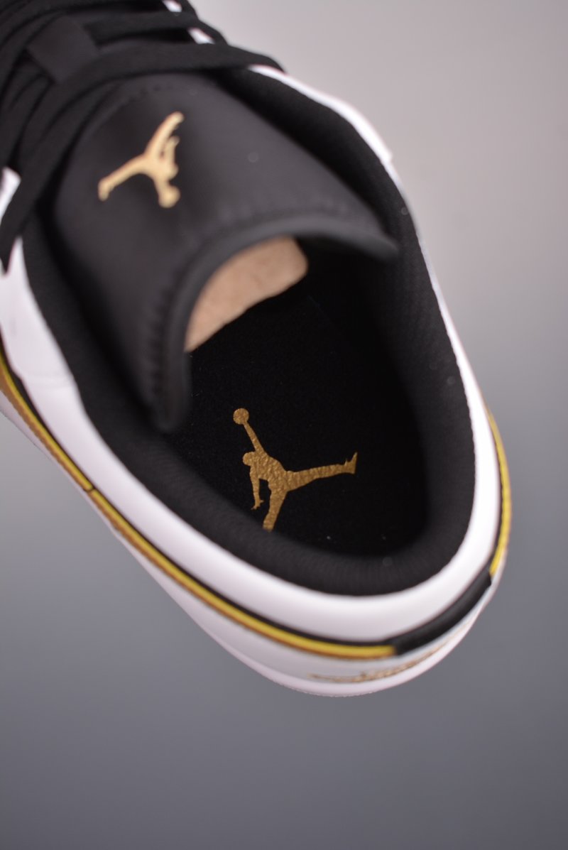 Air Jordan 1 Low 'White / Black / Gold' view