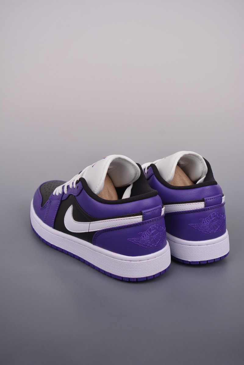 Air Jordan 1 Low 'Black / Purple' view