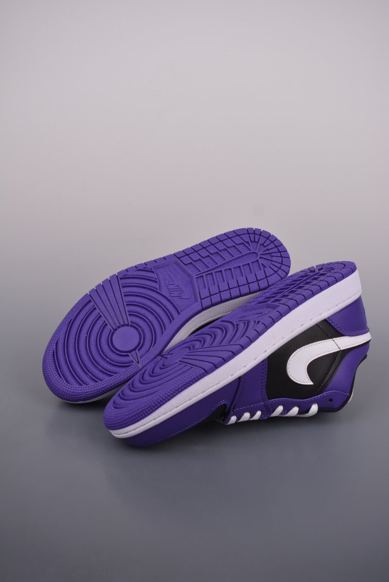 Air Jordan 1 Low 'Black / Purple' view