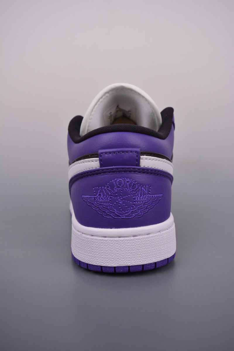 Air Jordan 1 Low 'Black / Purple' view