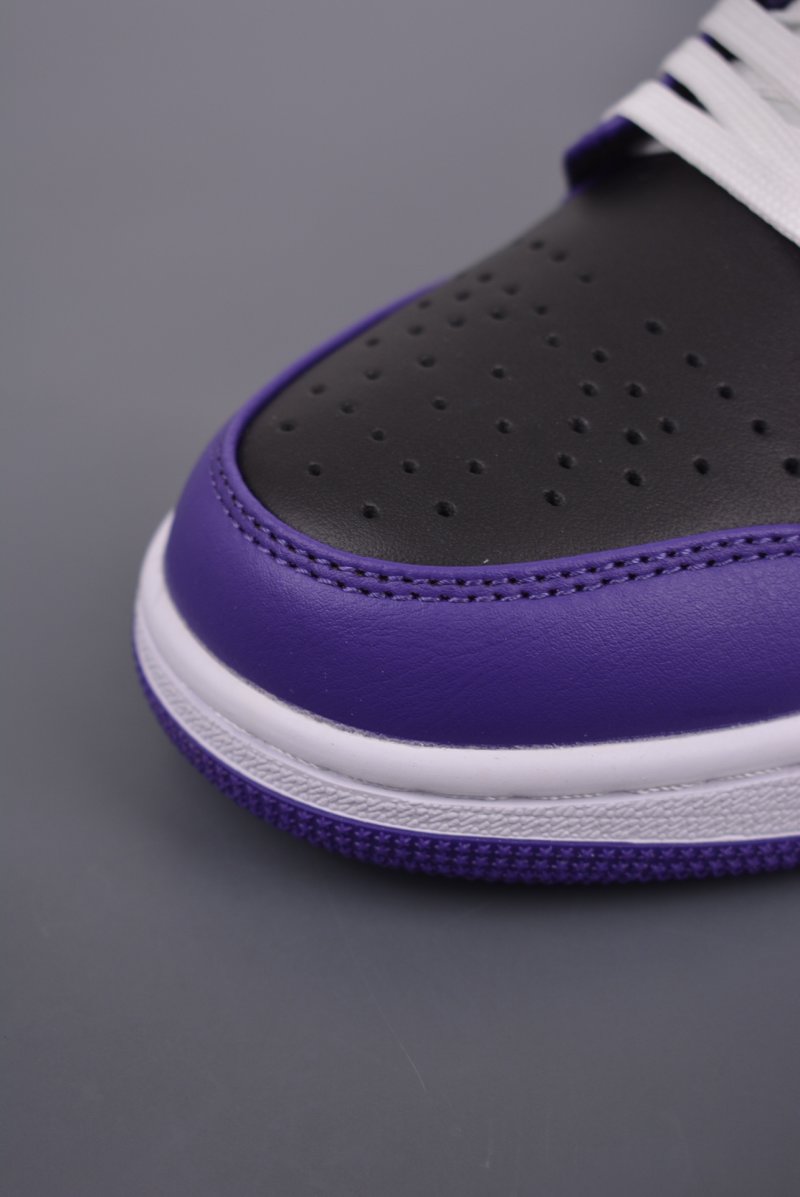 Air Jordan 1 Low 'Black / Purple' view
