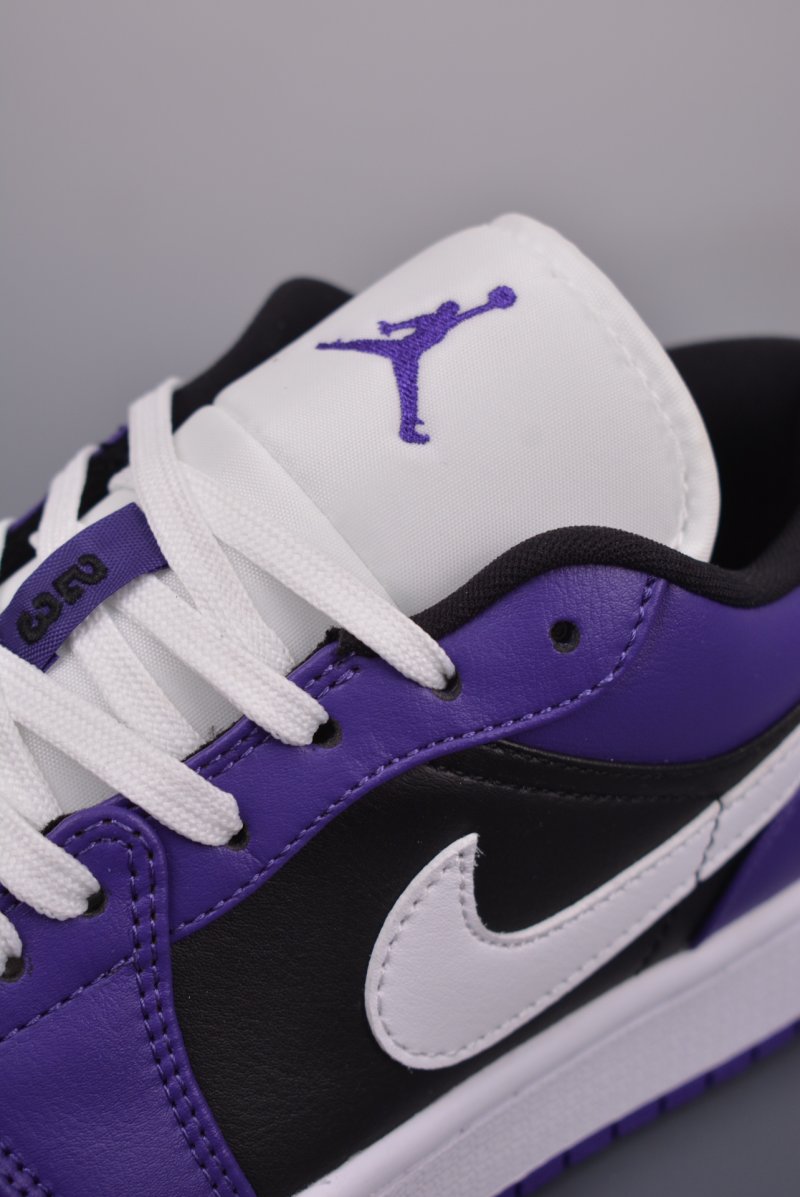 Air Jordan 1 Low 'Black / Purple' view