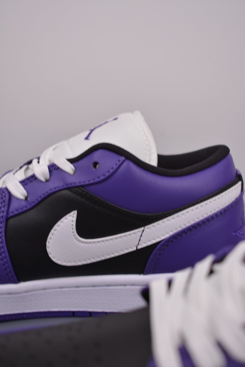 Air Jordan 1 Low 'Black / Purple' view