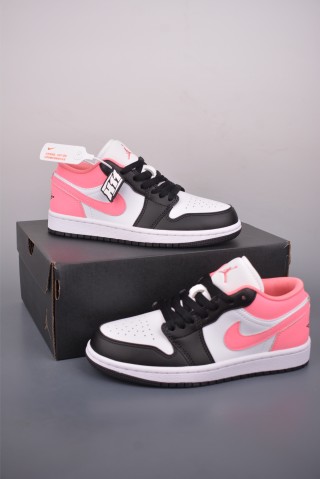 Air Jordan 1 Low 'Black / Pink' view 5