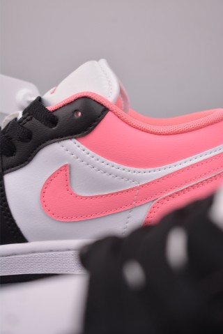 Air Jordan 1 Low 'Black / Pink' view 8