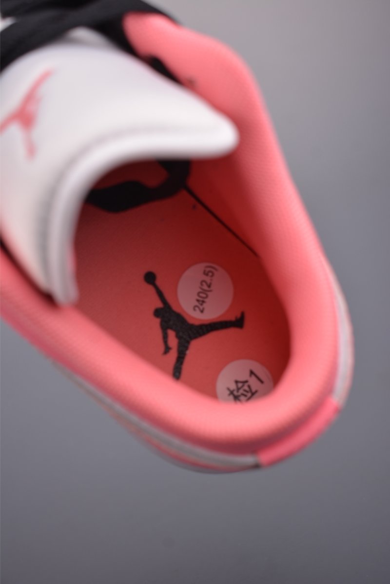 Air Jordan 1 Low 'Black / Pink' view