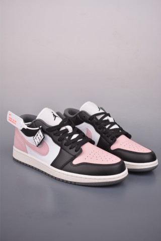 Air Jordan 1 Low 'Black / Pink' view 1