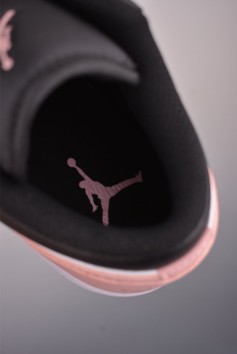 Air Jordan 1 Low 'Black / Pink' view