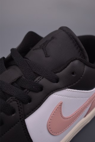 Air Jordan 1 Low 'Black / Pink' view 7