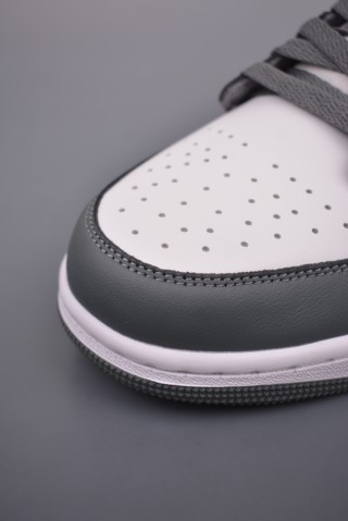 Air Jordan 1 Low 'White / Black / Grey' view 6