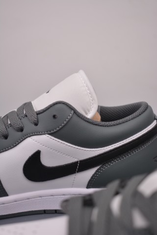 Air Jordan 1 Low 'White / Black / Grey' view 8