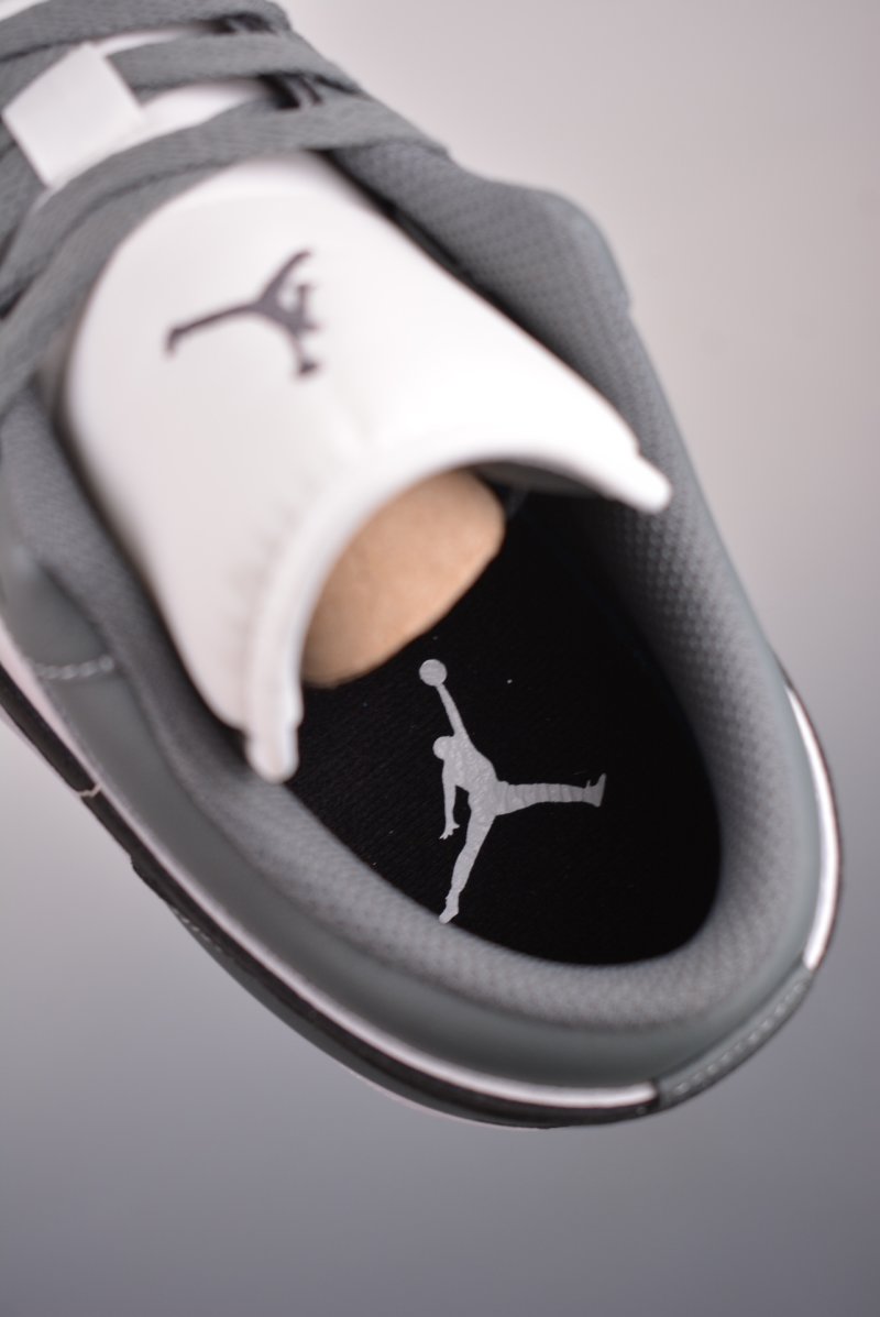 Air Jordan 1 Low 'White / Black / Grey' view