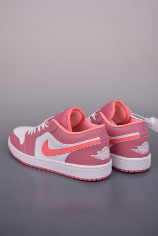 Air Jordan 1 Low 'White / Pink' view 2